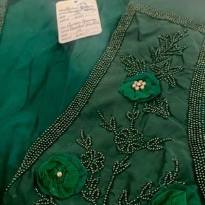 Eavis & Brown London  green silk vest.